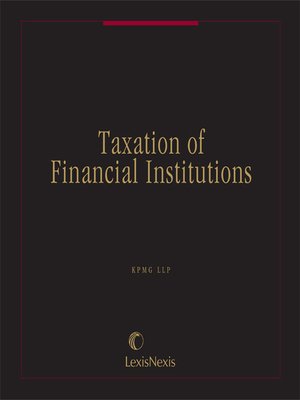 cover image of Taxation of Financial Institutions